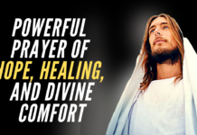 A Powerful Prayer of Hope, Healing, and Divine Comfort