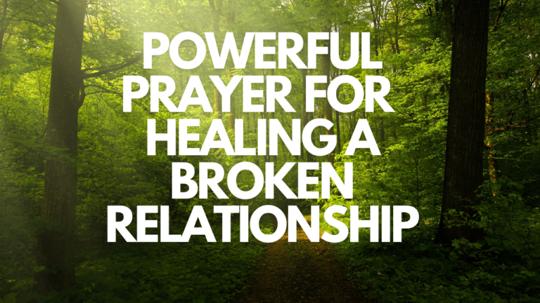 A Powerful Prayer for a Broken Relationship | JESUS and MARY